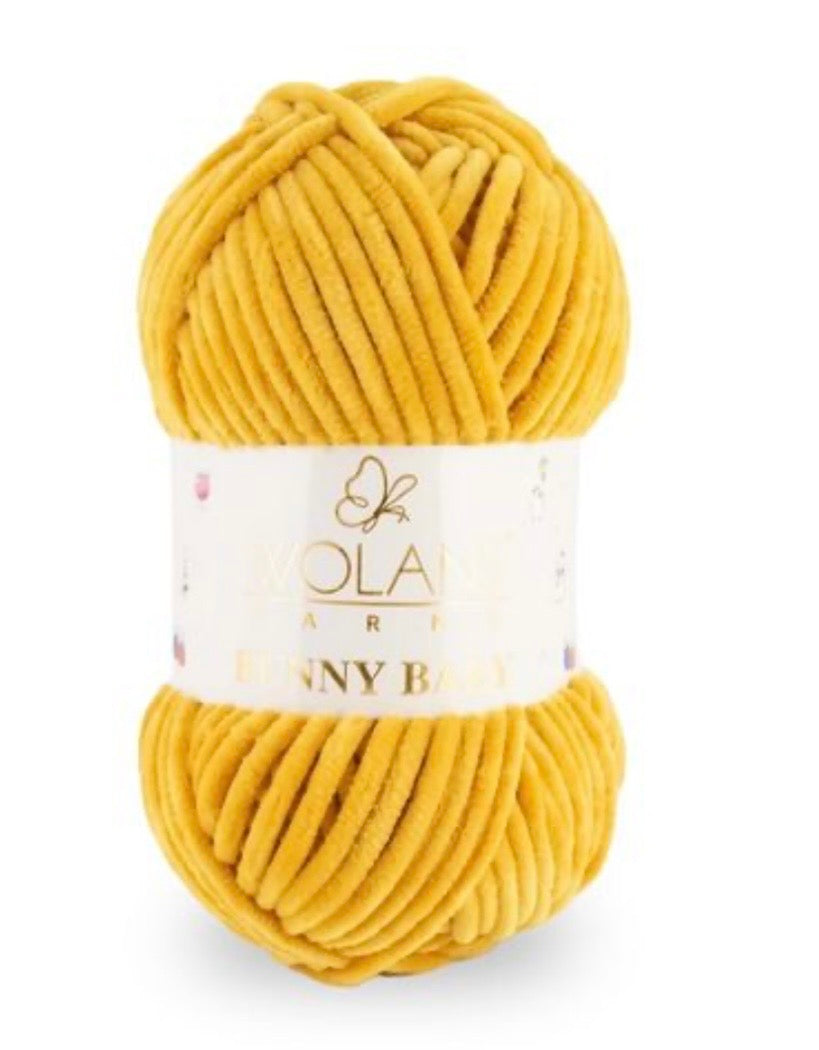 Wolans Bunny Baby 1 x 100g 100% Polyester Chenille yarn - 98 colours available
