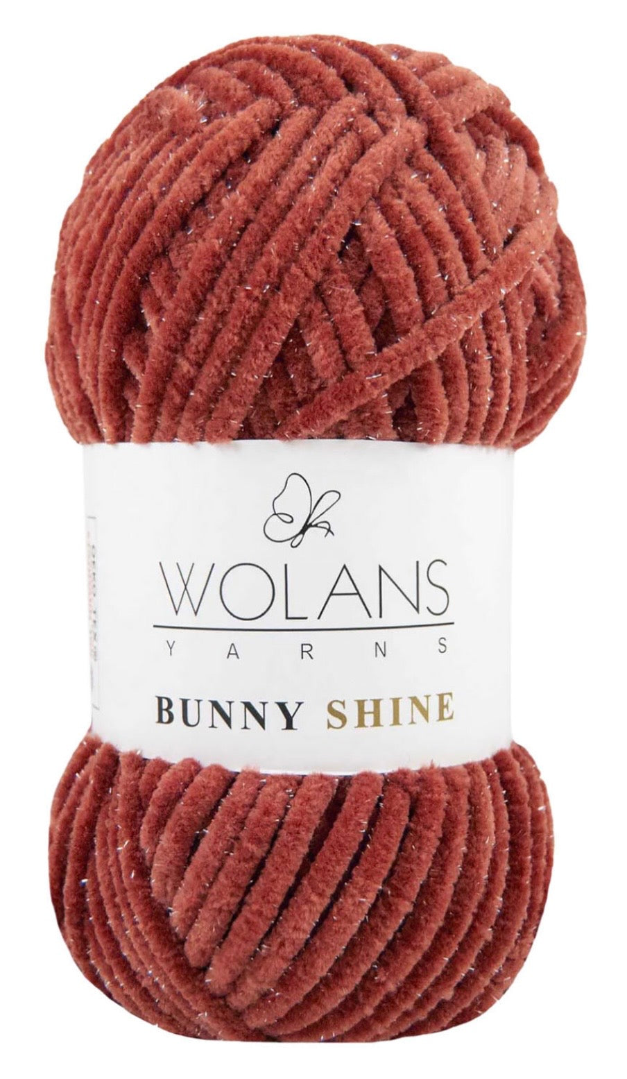 Wolans Bunny Shine 1 x 100g soft 100% Polyester Chenille yarn with Silver Glitter