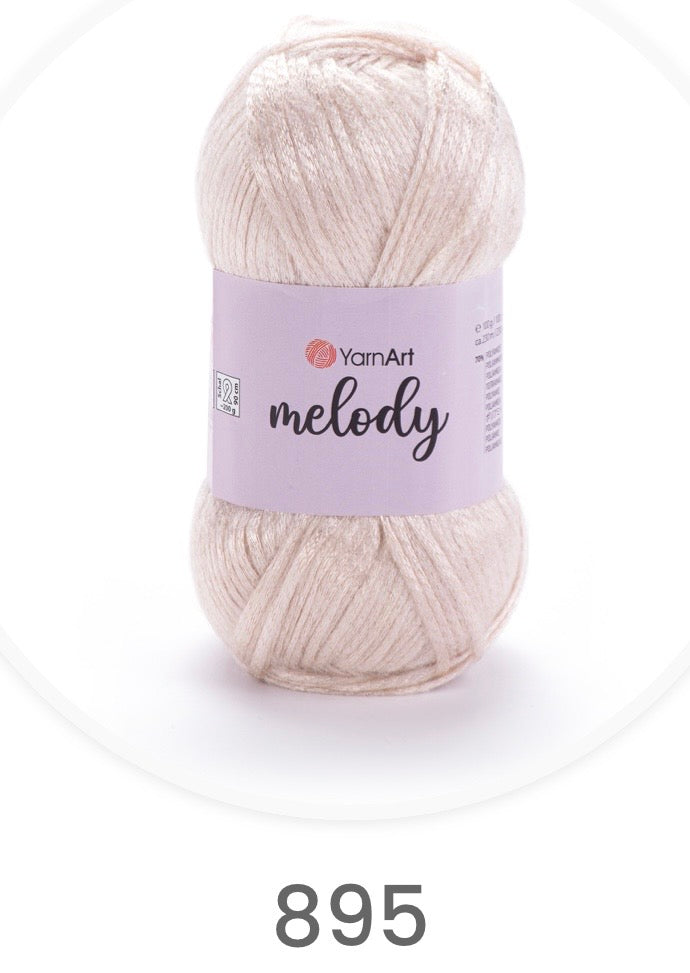 YarnArt Melody-  MELODY, SATIN, METALLIC, SHINY, ARAN 1 x 100G,