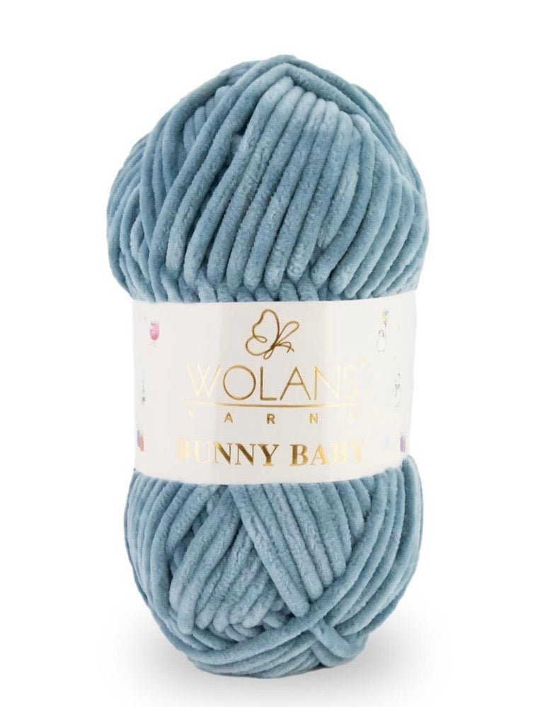 Wolans Bunny Baby 1 x 100g 100% Polyester Chenille yarn - 98 colours available