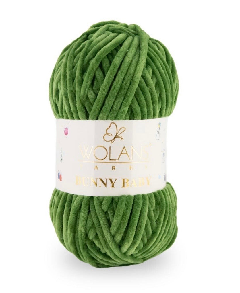 Wolans Bunny Baby 1 x 100g 100% Polyester Chenille yarn - 98 colours available