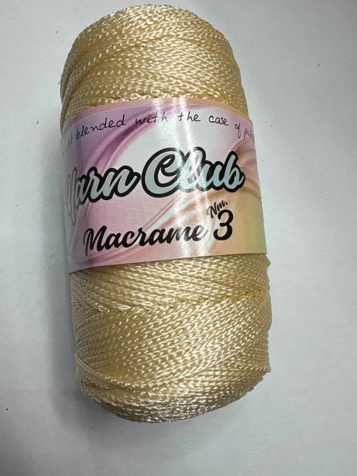 INCI PP Macrame Cord No.3 Size - 1 x 100g Rolls