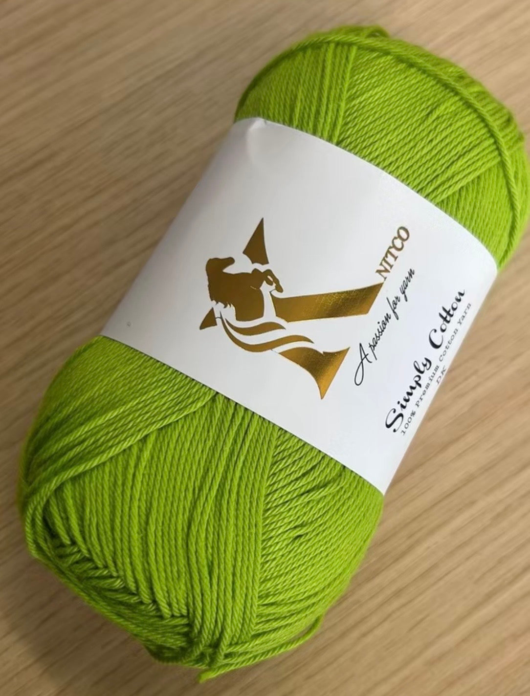 Knitco Premium Simply Cotton 1 x 100g 250m per Skein