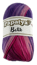 Papatya Batik DK 5 x 100g 100% Acrylic Yarn 360m per ball