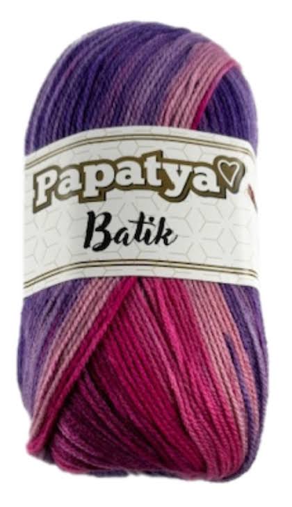 Papatya Batik DK 5 x 100g 100% Acrylic Yarn 360m per ball
