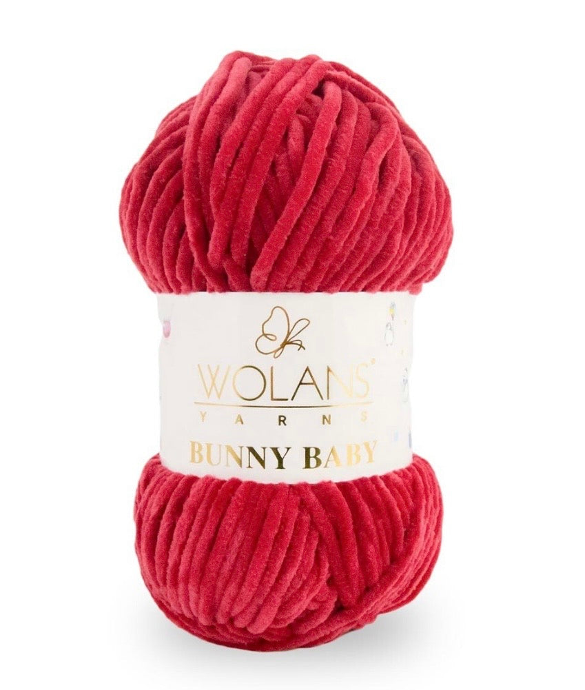 Wolans Bunny Baby 1 x 100g 100% Polyester Chenille yarn - 98 colours available