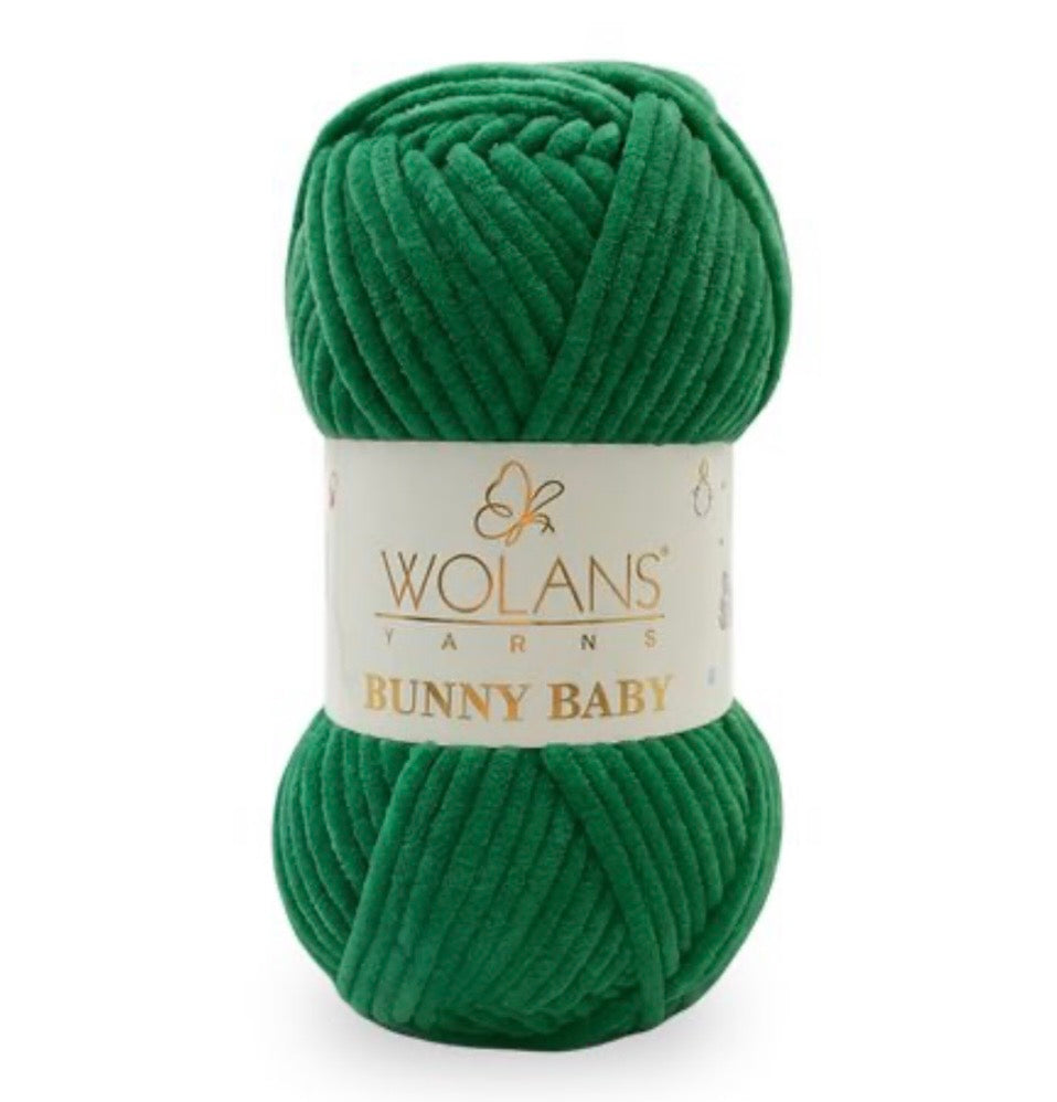 Wolans Bunny Baby 1 x 100g 100% Polyester Chenille yarn - 98 colours available