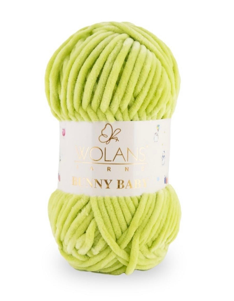 Wolans Bunny Baby 1 x 100g 100% Polyester Chenille yarn - 98 colours available