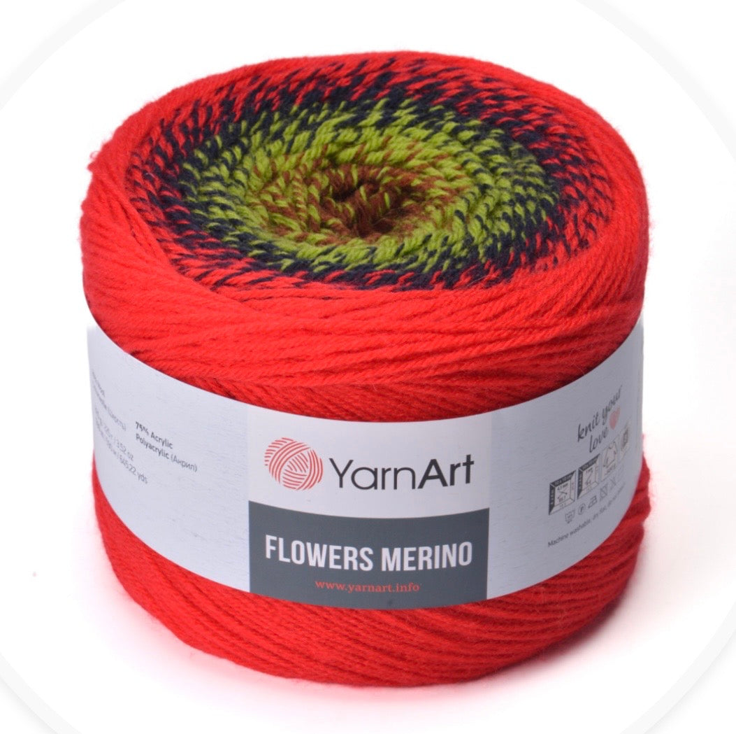 YarnArt Flowers Merino 2 x 225g