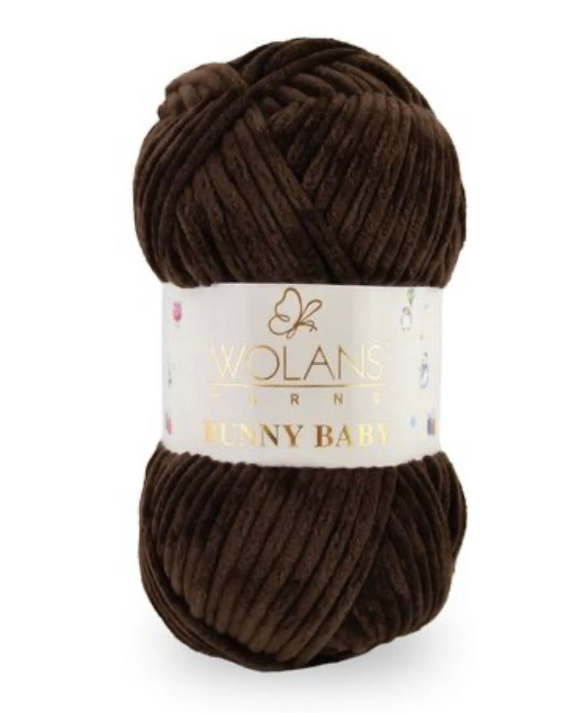 Wolans Bunny Baby 1 x 100g 100% Polyester Chenille yarn - 98 colours available
