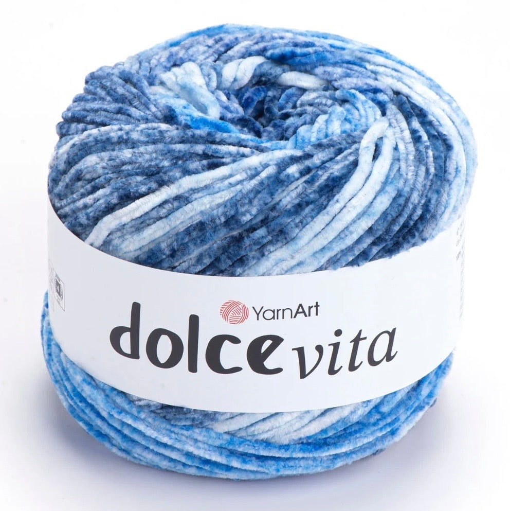 YarnArt Dolve Vita 3 x 150g of velvety soft chenille Yarn
