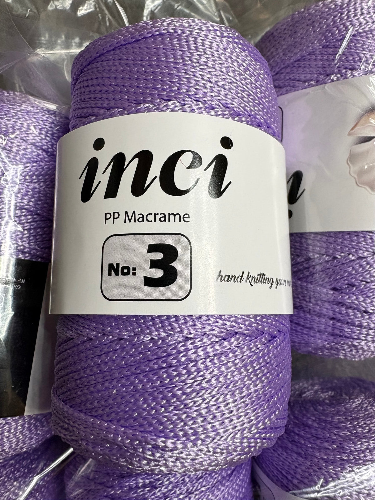 INCI PP Macrame Cord No.3 Size - 1 x 100g Rolls