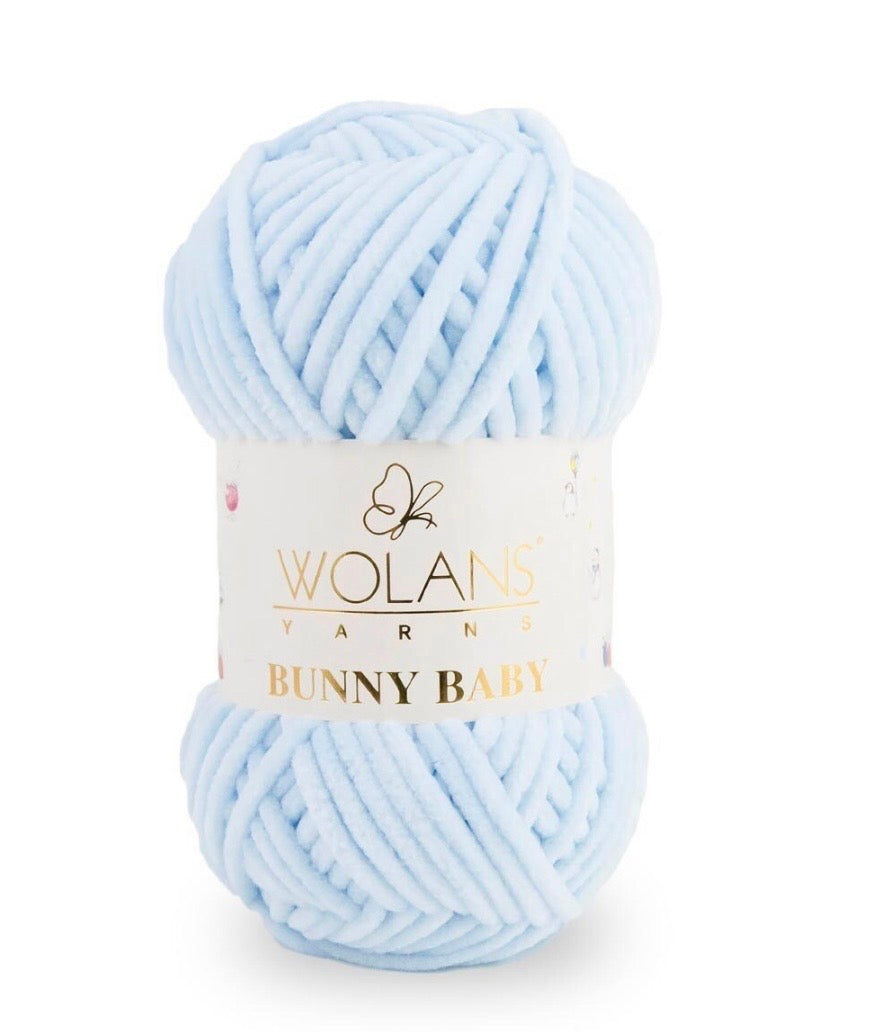 Wolans Bunny Baby 1 x 100g 100% Polyester Chenille yarn - 98 colours available