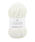 Wolans Bunny Shine 1 x 100g soft 100% Polyester Chenille yarn with Silver Glitter