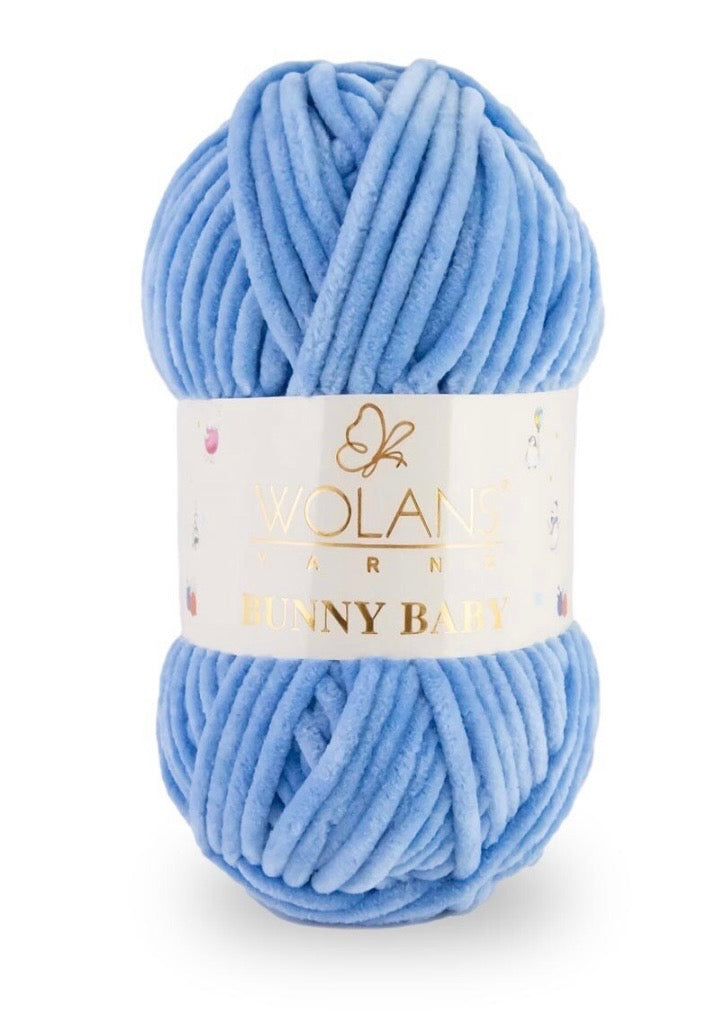 Wolans Bunny Baby 1 x 100g 100% Polyester Chenille yarn - 98 colours available