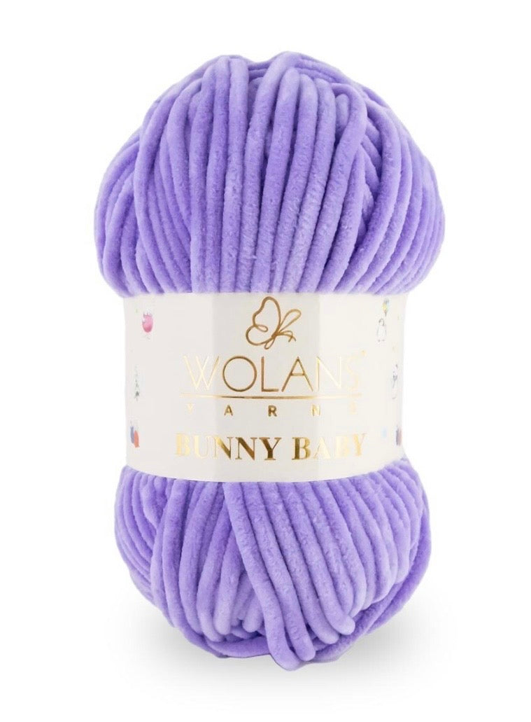 Wolans Bunny Baby 1 x 100g 100% Polyester Chenille yarn - 98 colours available