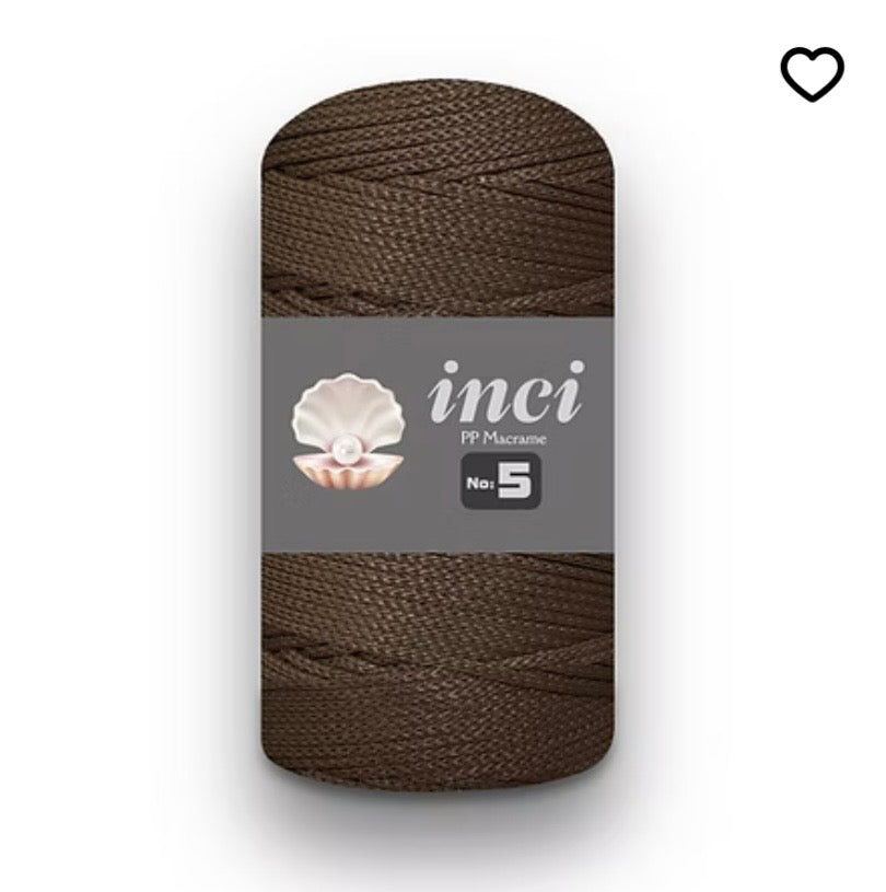 INCI PP Macrame Cord No.5 size - 1 x 200g Rolls