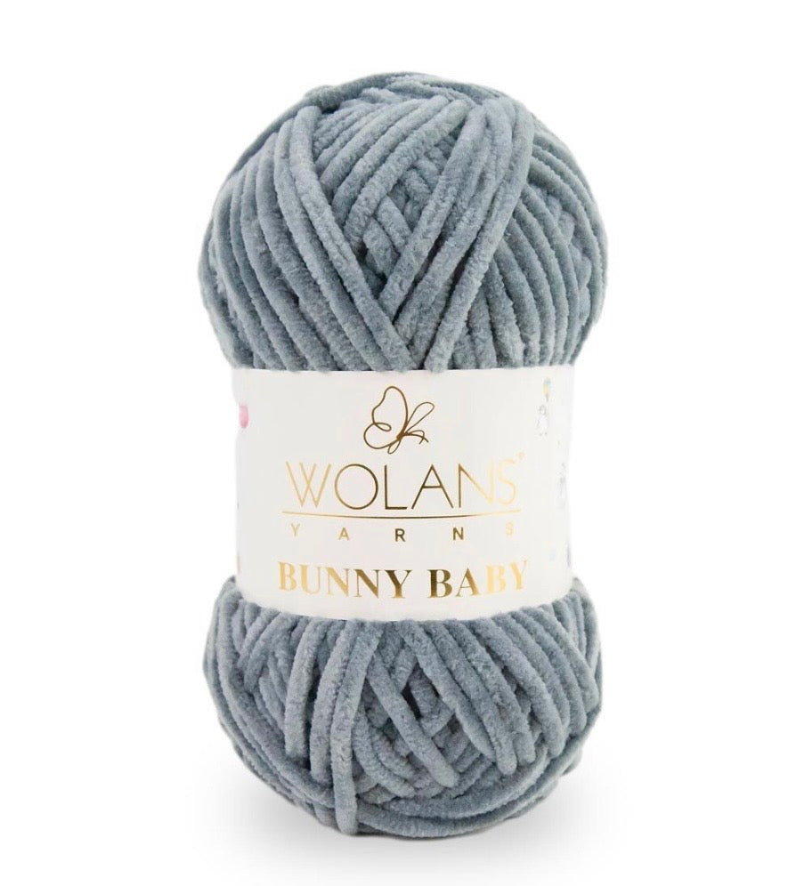 Wolans Bunny Baby 1 x 100g 100% Polyester Chenille yarn - 98 colours available