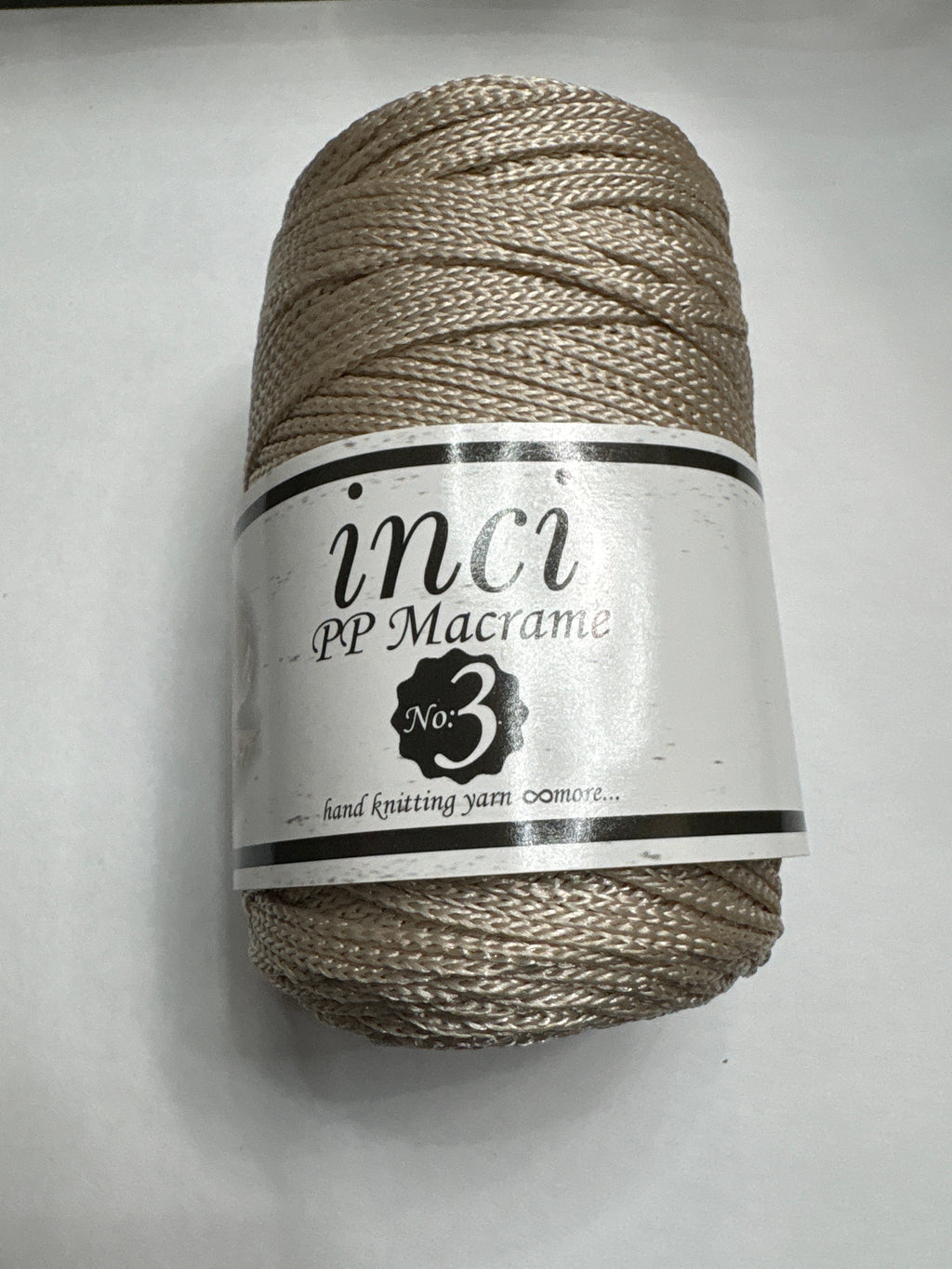 INCI PP Macrame Cord No.3 Size - 1 x 100g Rolls