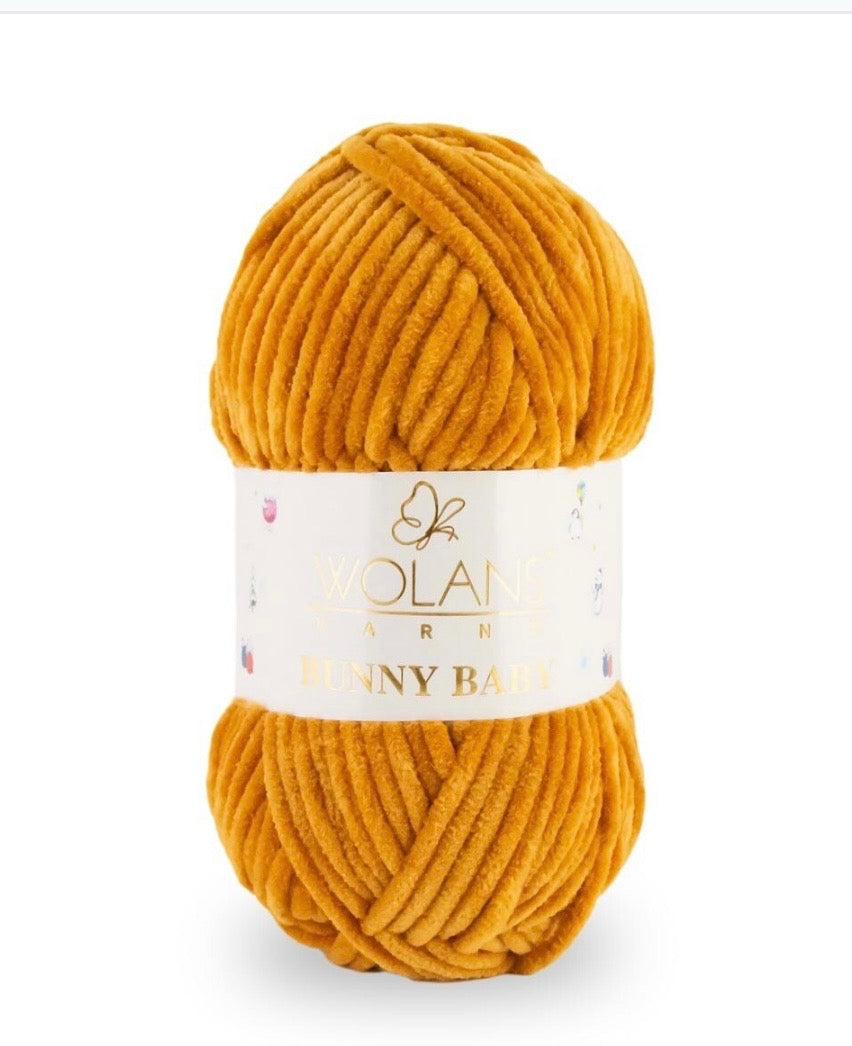 Wolans Bunny Baby 1 x 100g 100% Polyester Chenille yarn - 98 colours available