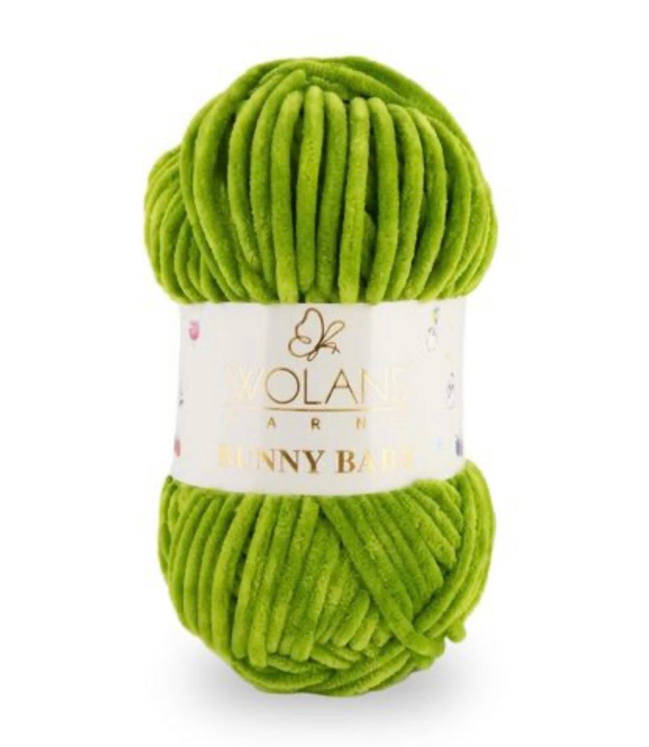 Wolans Bunny Baby 1 x 100g 100% Polyester Chenille yarn - 98 colours available
