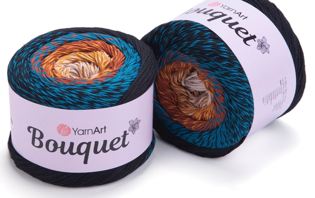 YarnArt Bouquet 100% Cotton DK  Cake 2 x 250g Cakes 500m