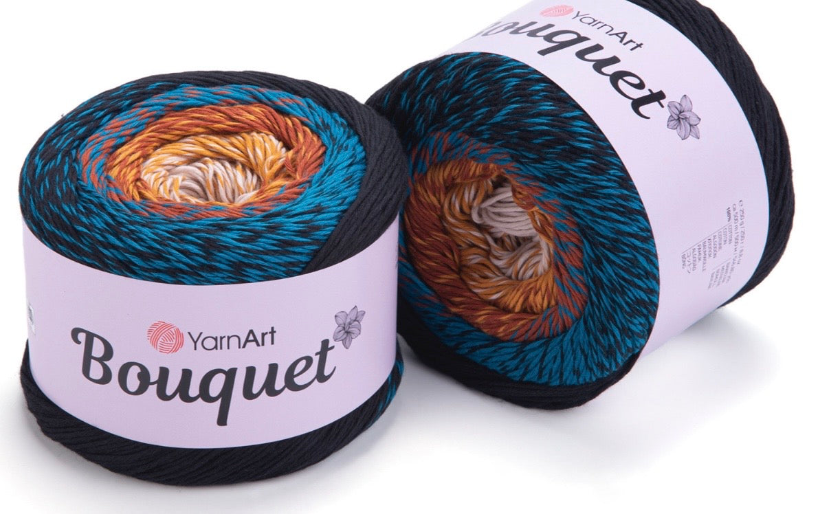 YarnArt Bouquet 100% Cotton DK  Cake 2 x 250g Cakes 500m
