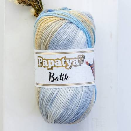 Papatya Batik DK 5 x 100g 100% Acrylic Yarn 360m per ball