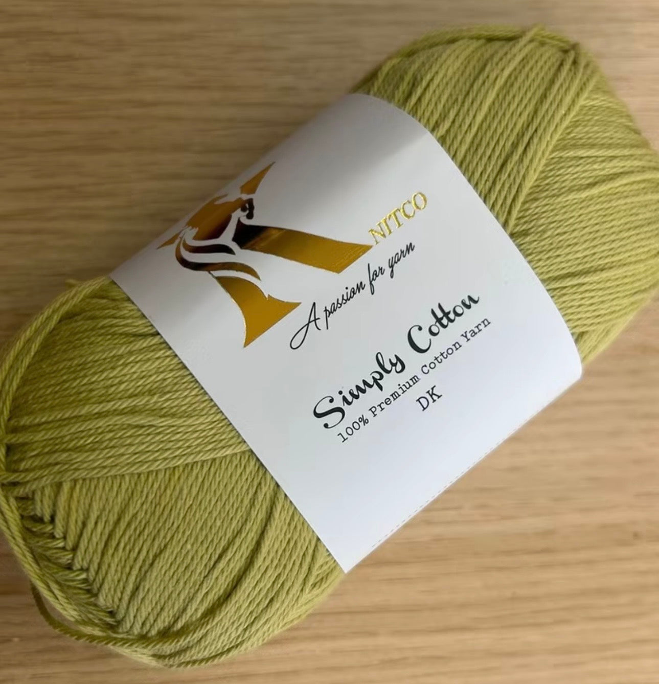 Knitco Premium Simply Cotton 1 x 100g 250m per Skein