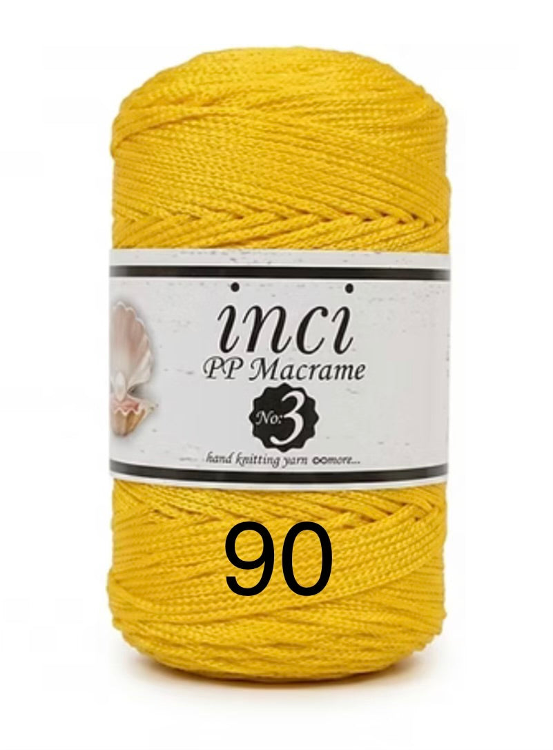 INCI PP Macrame Cord No.3 Size - 1 x 100g Rolls