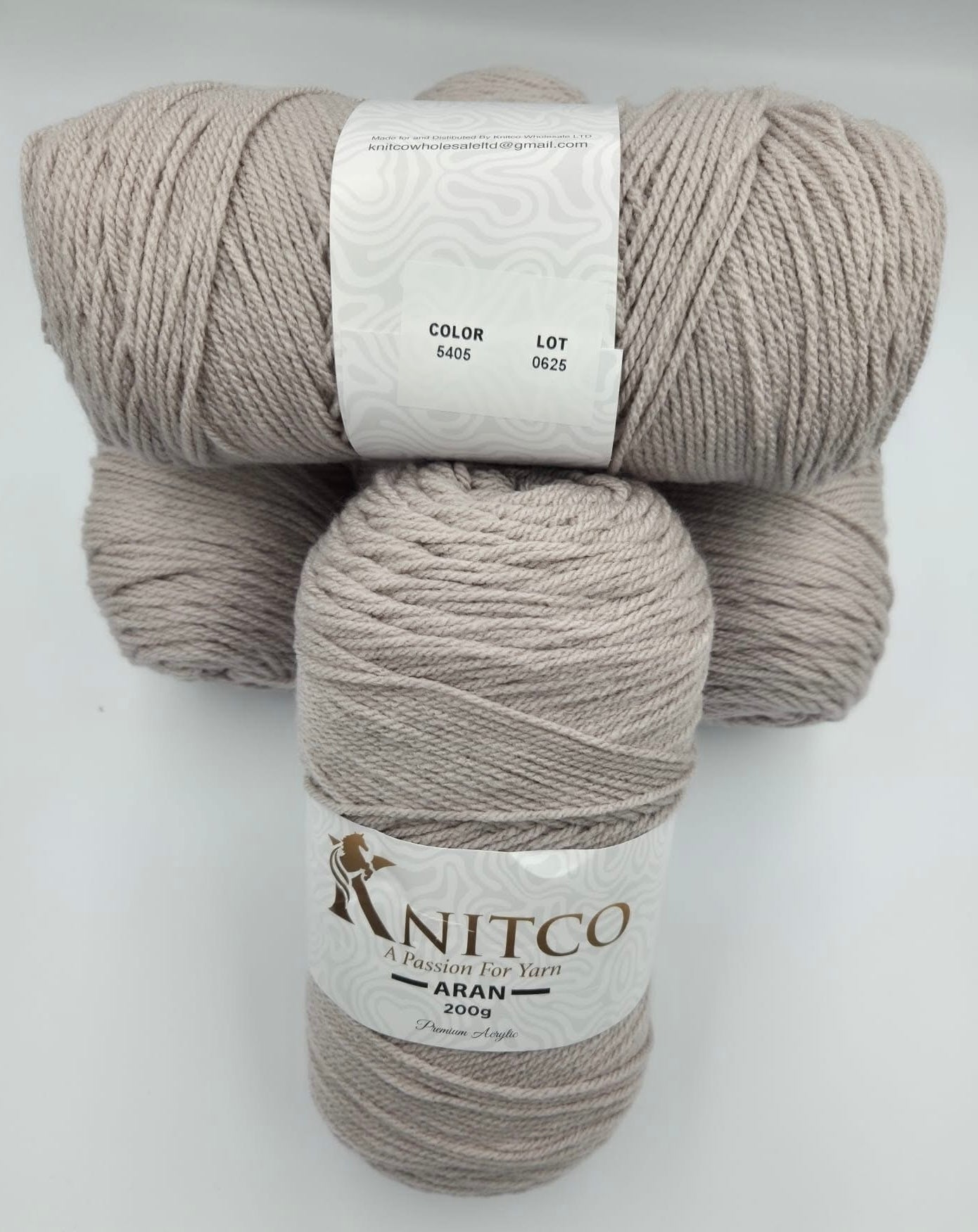 Knitco Premium Aran Yarn - 200g 420mt 100% Acrylic Yarn - Available in 58 Shades