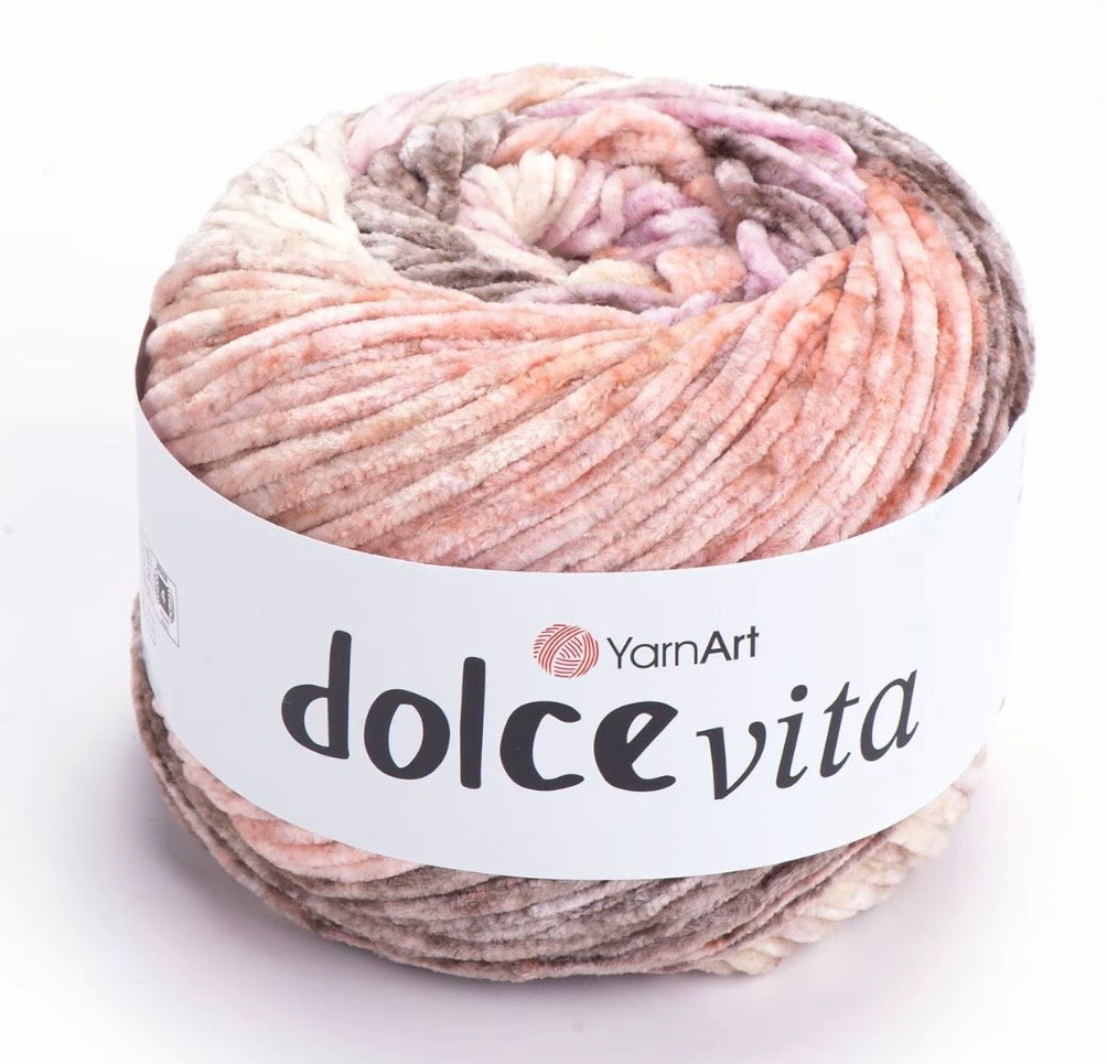 YarnArt Dolve Vita 3 x 150g of velvety soft chenille Yarn