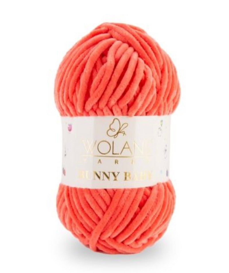 Wolans Bunny Baby 1 x 100g 100% Polyester Chenille yarn - 98 colours available