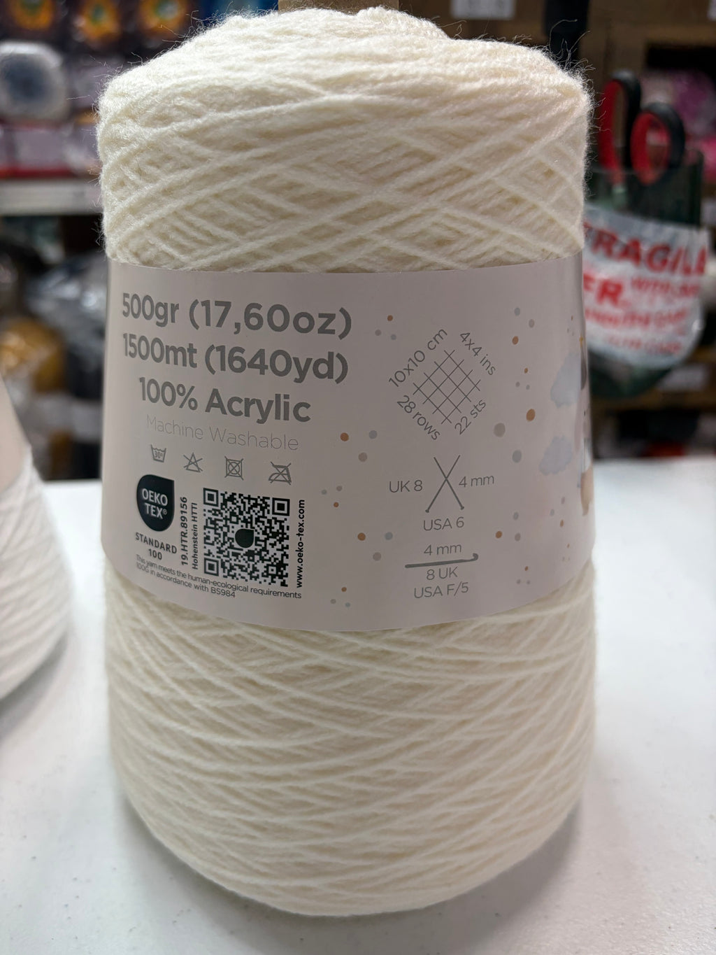 Knitco Baby Super Soft DK Cones 1 x 500g 1500m DK crochet knitting yarn