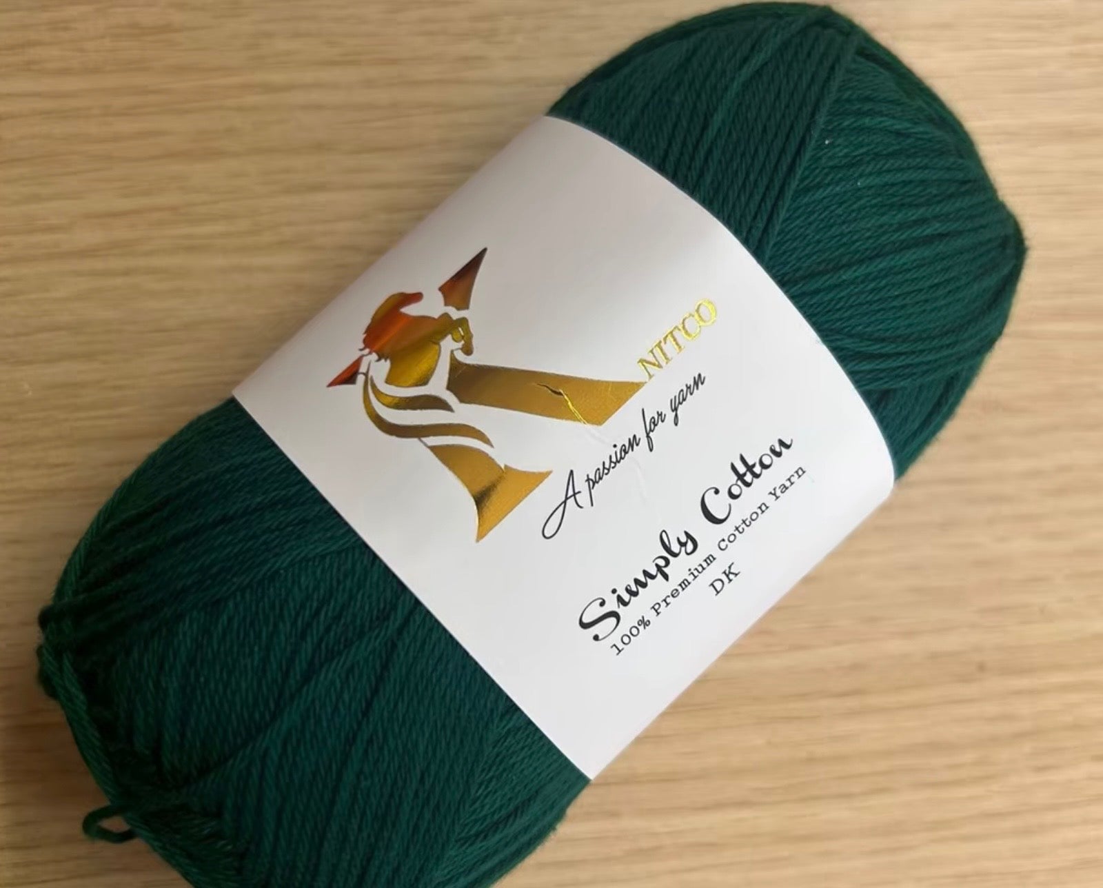 Knitco Premium Simply Cotton 1 x 100g 250m per Skein