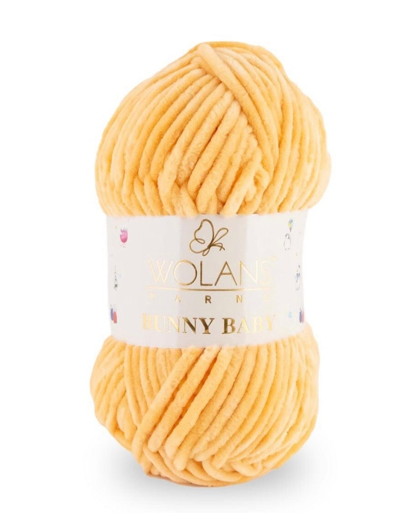 Wolans Bunny Baby 1 x 100g 100% Polyester Chenille yarn - 98 colours available