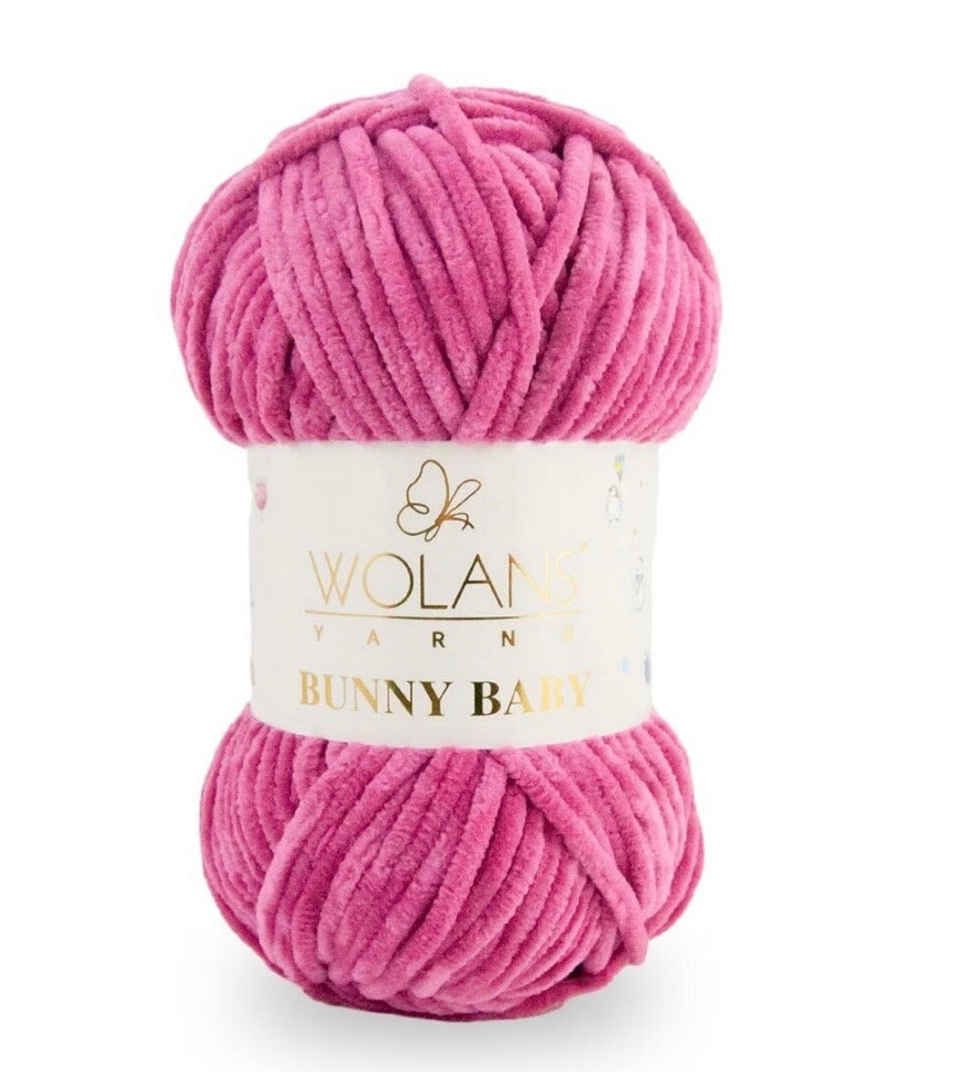 Wolans Bunny Baby 1 x 100g 100% Polyester Chenille yarn - 98 colours available