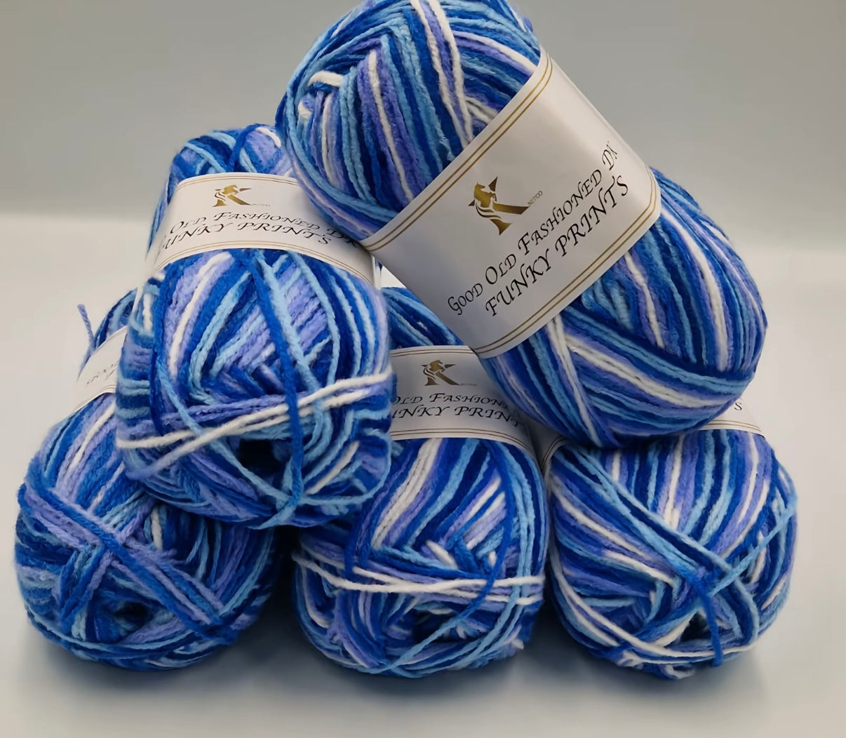 Knitco Good Old Fashioned Funky Prints 5 x 100g DK yarn