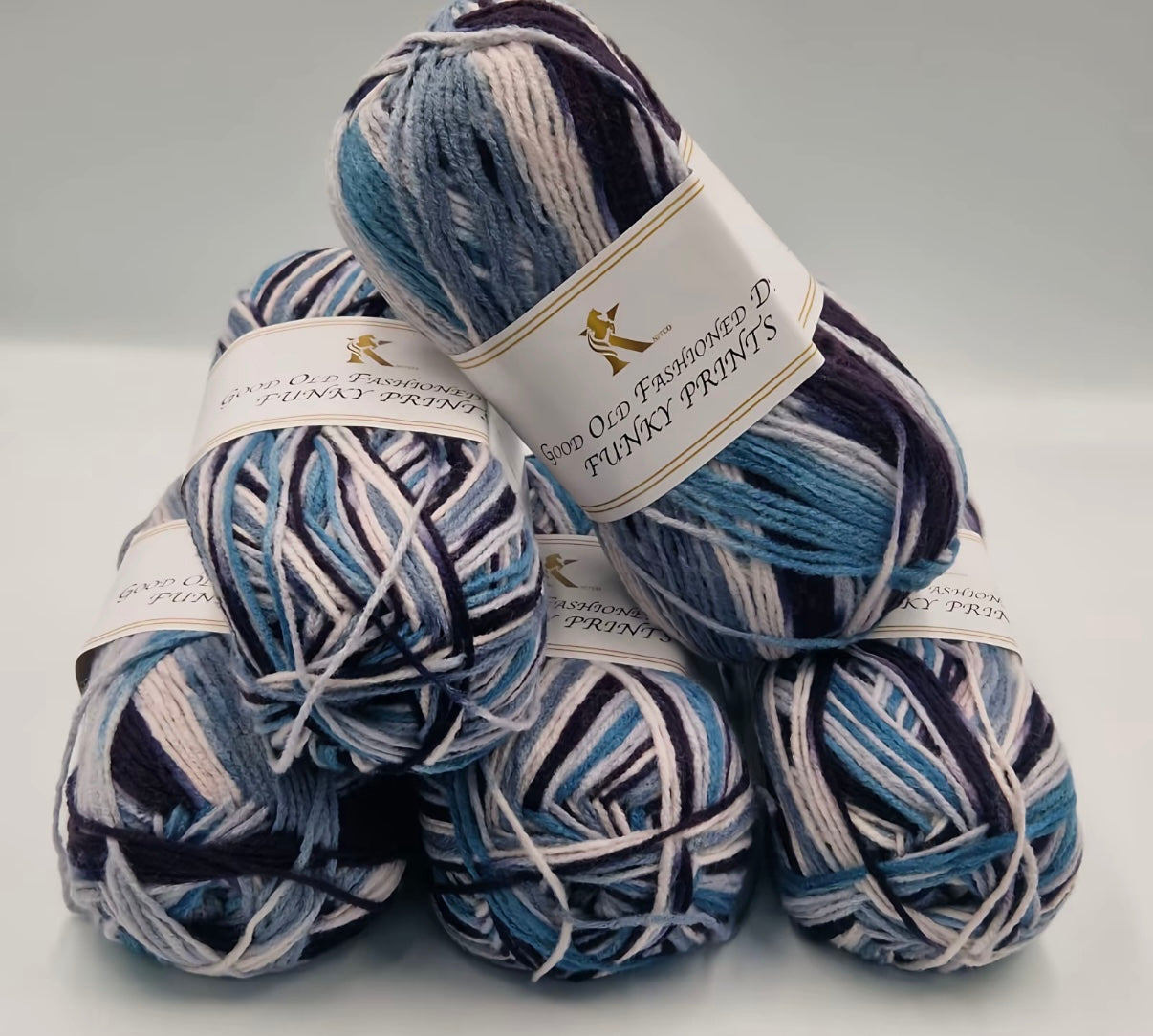 Knitco Good Old Fashioned Funky Prints 5 x 100g DK yarn