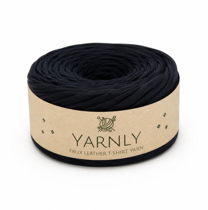 Faux Leather T-Shirt Yarn 100g Ball - Yarnly