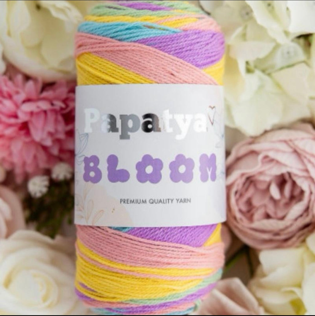 Papatya Bloom 5 x 100g 70% Acrylic & 30% Cotton Premium Quality Yarn for Crafting and Knitting Projects