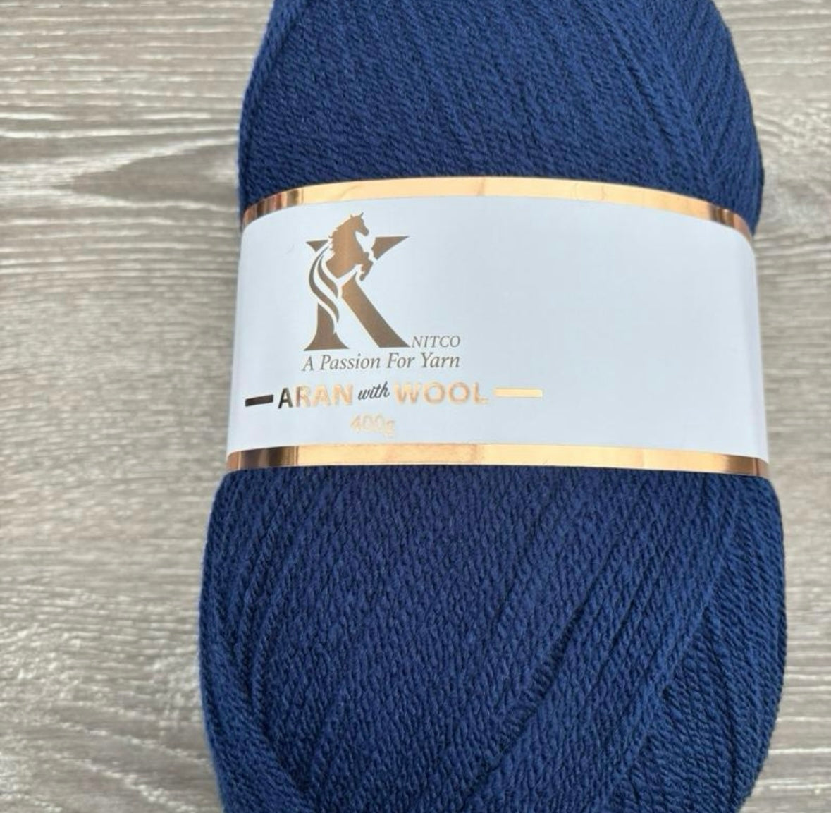 Knitco Aran & Wool Yarn 1 x 400g - 8 Colours to Choose from - Premium Acrylic & Wool Mix for Knitting and Crochet Projects