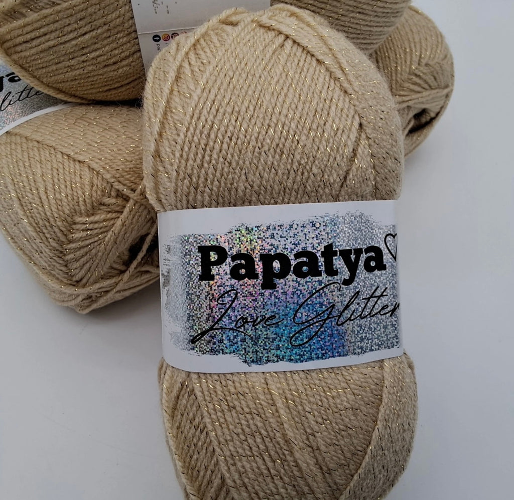 Papatya Love Glitter 5 x 100g 360m DK yarn