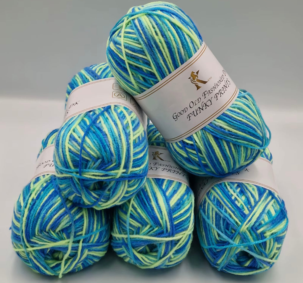 Knitco Good Old Fashioned Funky Prints 5 x 100g DK yarn
