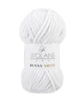Wolans Bunny Shine 1 x 100g soft 100% Polyester Chenille yarn with Silver Glitter
