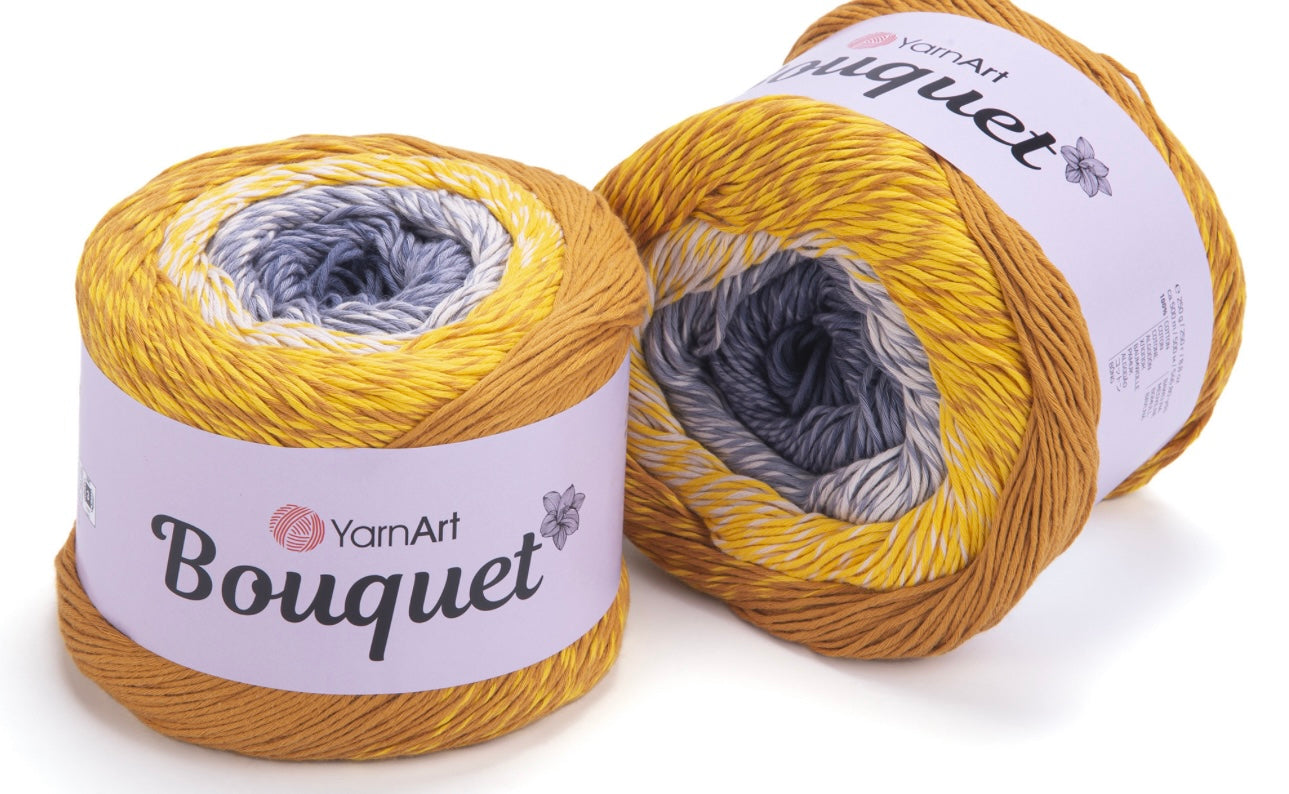 YarnArt Bouquet 100% Cotton DK  Cake 2 x 250g Cakes 500m
