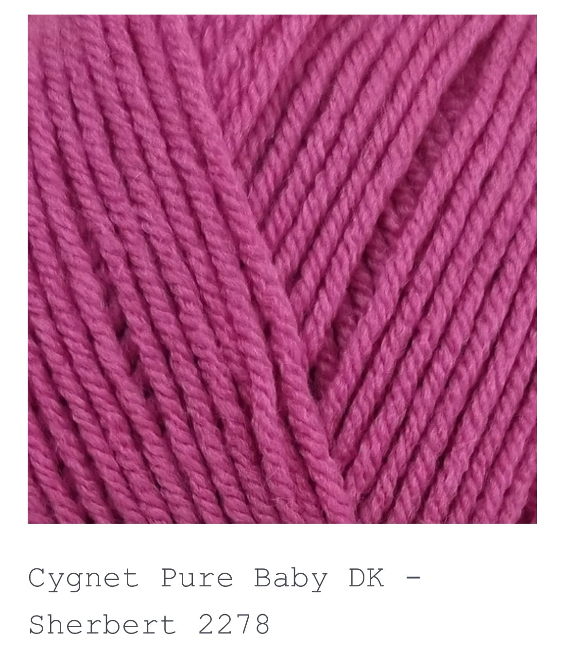 Cygnet Pure Baby Anti Piling DK Yarn 1 x 100g 245m per ball