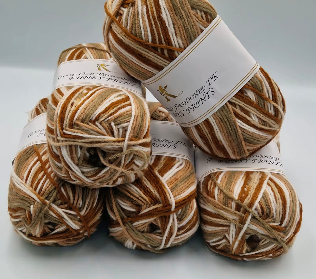 Knitco Good Old Fashioned Funky Prints 5 x 100g DK yarn