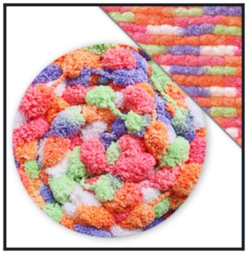 James C Brett Munchkin Super Chunky 1 x 200g Pom-Pom Yarn (2 needed for a Blanket)