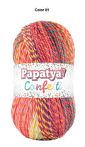 Papatya Confetti 5x100g 185m Aran Crochet / Knitting Yarn